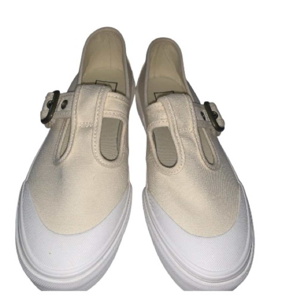Vans off the Wall Women's Cream Buckle Mary Jane Style 93 Size 7